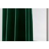 Luxusní tmavě zelené závěsy VELVET 140x250 cm (2 ks), kovové kroužky