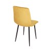 Hořčicová jídelní židle NAOMI s černými nohami do elegantní jídelny