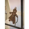 Designová vánoční ozdoba GINGERBREAD hnědá na stromeček