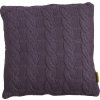 Dekorační polštářek CABLISS 45x45 cm, šedý – elegantní pletený design