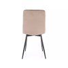 Pohodlná jídelní židle DAREN VELVET béžová s ergonomickým tvarem