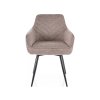 Pohodlná jídelní židle SERVIO BREGO – béžový potah a pevná kovová konstrukce
