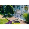 MOLINE šedé závěsné křeslo – elegantní posezení do exteriéru