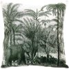 Dekorační polštářek EXOTIC zelený 45x45 cm s motivem džungle