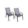 Zahradní křesla TAVERNO set 4 ks šedá/černá