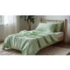 Mušelínové povlečení MOELLIN světle zelené v přírodním stylu