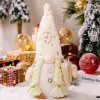 Dekorativní svítící vánoční skřítek JINGLE 30 cm do obýváku i na stůl
