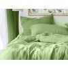 Prodyšné mušelínové povlečení MUSSARI v zelené barvě