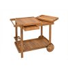Zahradní servírovací stolek na kolečkách GRIL PARTY z akáciového dřeva