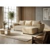 Designová krémová sedací souprava do L LIVARO 305x140 cm oboustranná