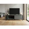 Moderní antracitový TV stolek PARIS 150 cm do interiéru