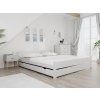 Designová postel IKAROS DOUBLE 180 x 200 cm bílá do světlého interiéru