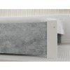 Elegantní postel IKAROS 140 x 200 cm beton/bílá pro pohodlný spánek