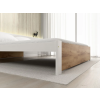 Designová postel IKAROS 120 x 200 cm dub artisan/bílá s pevnou konstrukcí