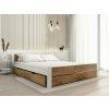 Velký úložný box pod postel 150 cm dub artisan s kolečky