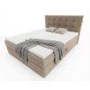 Čalouněná postel boxspring DIRELIS TRINITY 160x200 cm béžová do moderní ložnice