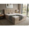 Čalouněná postel boxspring DIRELIS TRINITY 180x200 cm béžová do moderní ložnice