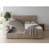 Designová čalouněná postel boxspring DIRELIS TRINITY 180x200 cm béžová do ložnice