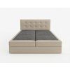 Čalouněná postel boxspring DIRELIS TRINITY 180x200 cm béžová v moderním stylu