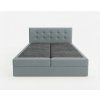 Stylová čalouněná postel boxspring DIRELIS TRINITY 180x200 cm šedá s vysokým čelem