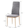 Světle šedá židle COLETA NOVA