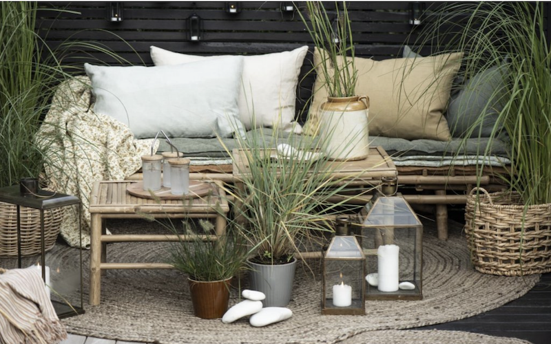 Gartenzubehör im skandinavischen Stil