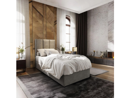 Čalouněná postel boxspring MERALIS 80x200 cm šedá – moderní elegance