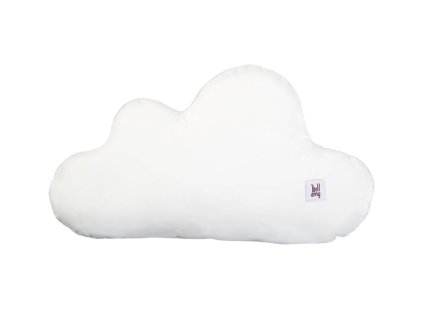 Sametový dekorační polštářek CLOUD SNOW ve tvaru obláčku