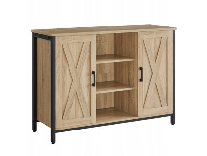 Komoda TAYLOR SONOMA s otevřenými policemi, moderní design dub sonoma