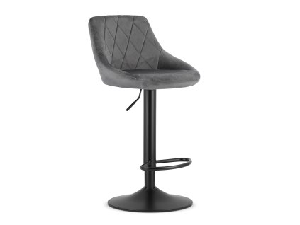 66827 seda barova zidle velvet kast s cernou nohou