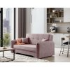 Rasklopiva dvosedna sofa LAINE, svijetlo ružičasta