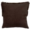 Elegantní povlak na polštář ANGELA 45x45 cm, hnědý pro moderní interiér