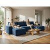 Tamno plavi U obliku trosjed SMART COSARO 295x140 cm