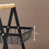 Košík PATERA černý – třípatrový kovový stojan na ovoce