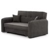 Razvlačiva dvosedna sofa LAINE, tamno siva