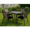 Černý podsedák na židli VIREON 44x45 cm pro exteriér