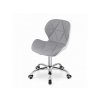 Pohodlný pracovní set TAYLOR SONOMA a AVOLA šedo-bílé křeslo z eko kůže