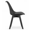 Stylová jídelní židle BALI MARK černá v minimalistickém designu