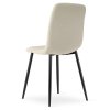 Designový stůl CITY s krémovými židlemi RIFT – černé nohy