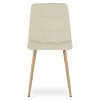 Elegantní jídelní židle KARA v sametovém světle béžovém provedení