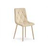 Čalouněná sametová židle LIBRA BUTTER CREAM pro elegantní interiér