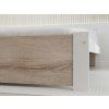Postel IKAROS 90x200 cm bílá s čelem v dekoru dub sonoma