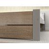 Stylová postel IKAROS DOUBLE 180 x 200 cm v dekoru dub sonoma a šedá