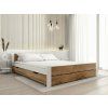 Praktický úložný box pod postel 200 cm dub artisan s kolečky