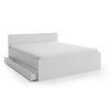 Minimalistická postel ELISA 180 x 200 cm bílá s čistým designem
