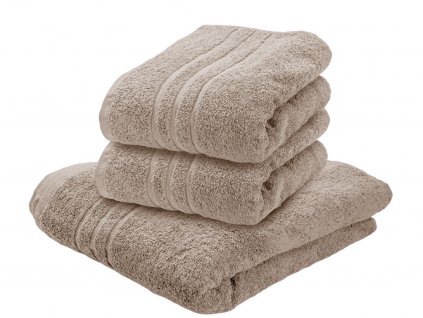 Comfort bézs bordurás fürdőlepedő, 70 x 140 cm, 100% pamut