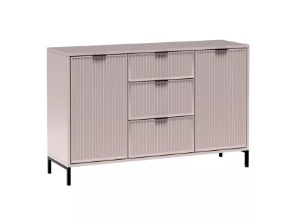 Moderní komoda LINKaSTYLE LS2 CASHMERE béžová s výřezy