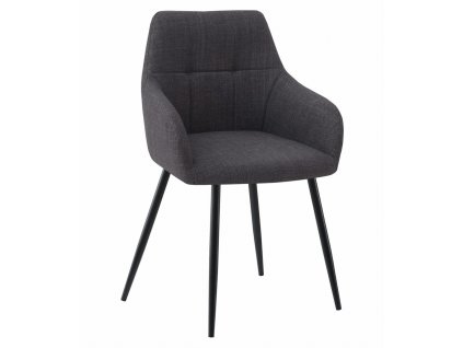 Grafitové jídelní křeslo BENI s elegantním designem