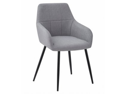 Světle šedé jídelní křeslo BENI s moderním designem