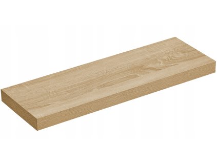 Nástěnná police RAVA 80x20 cm, dub sonoma - moderní a praktická dekorace na zeď